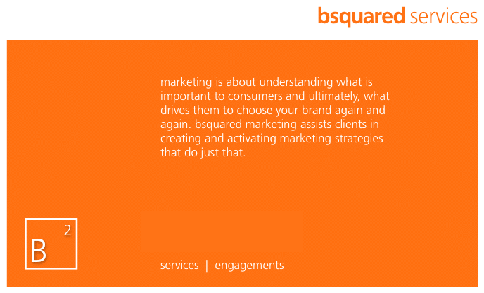 Brand Marketing Strategy Services | bsquared marketing inc.
